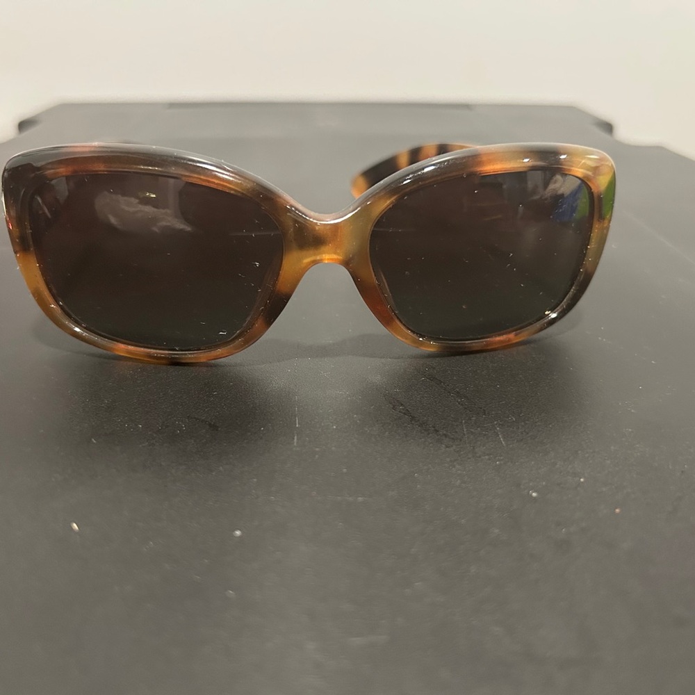 Brown Rectangular Tortoiseshell Sunglasses - image 5